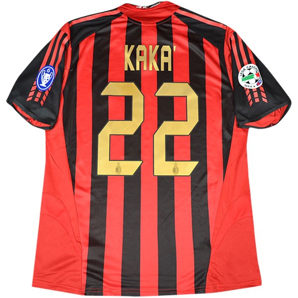 Camiseta AC Milan kaka Replica Primera Ropa NO.22 Retro 2005/06 Rojo